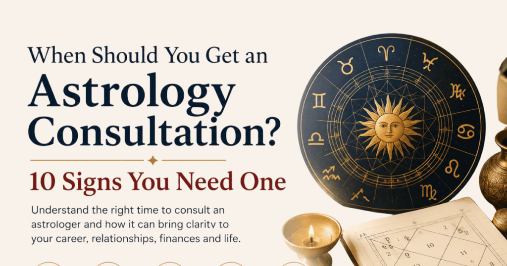 When should you get an astrology consultation? 10 signs you need personalized Vedic astrology guidance