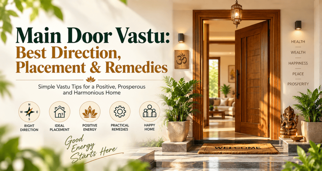 Main Door Vastu best direction, placement and remedies